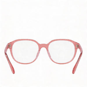 Coach HC6209U Oval Eyeglasses Women — side view, Pink Plastic temples