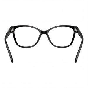 Coach Hc6246u Rectangle Eyeglasses Women — side view, Black Plastic temples