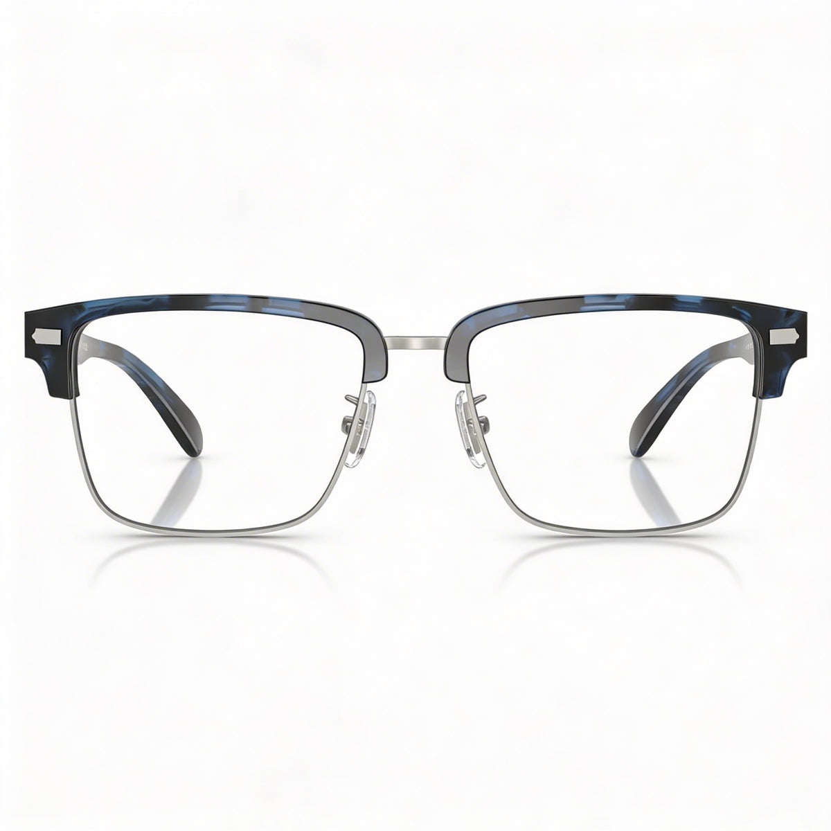 Gafas de sol rectangulares Coach Hc6253 azul con efecto carey para hombre, plástico de 54 mm, Photo 2