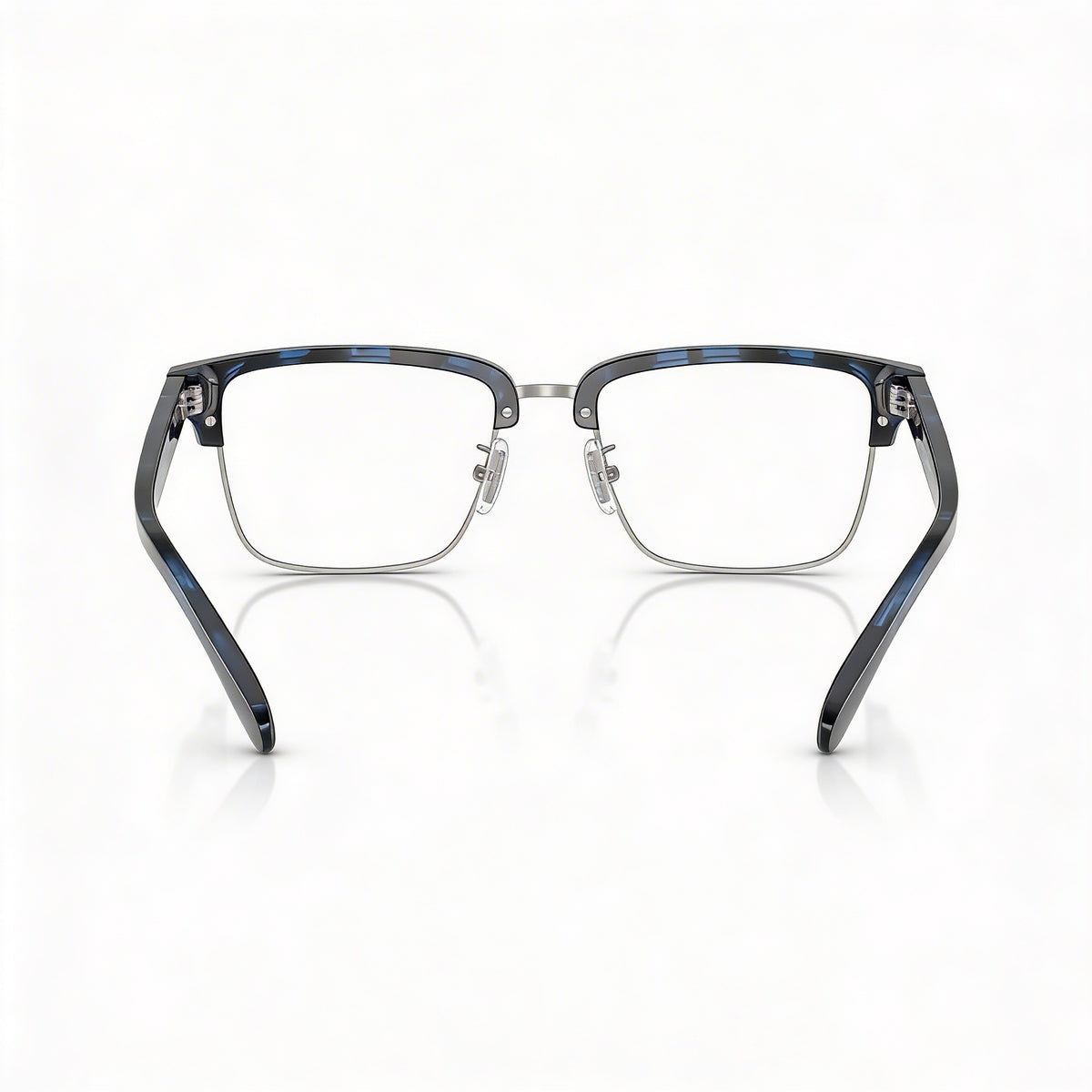 Gafas de sol rectangulares Coach Hc6253 azul con efecto carey para hombre, plástico de 54 mm, Photo 3