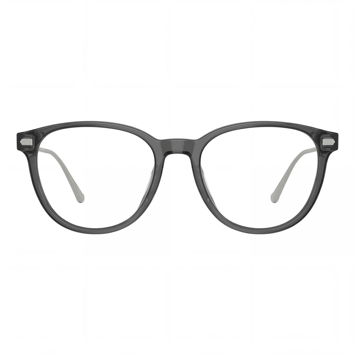 Coach HC6265U Round Transparent Grey Eyeglasses for Men, 52mm, Photo 2