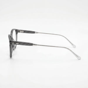 Coach HC6265U Round Eyeglasses Men — side view, Gray Plastic temples