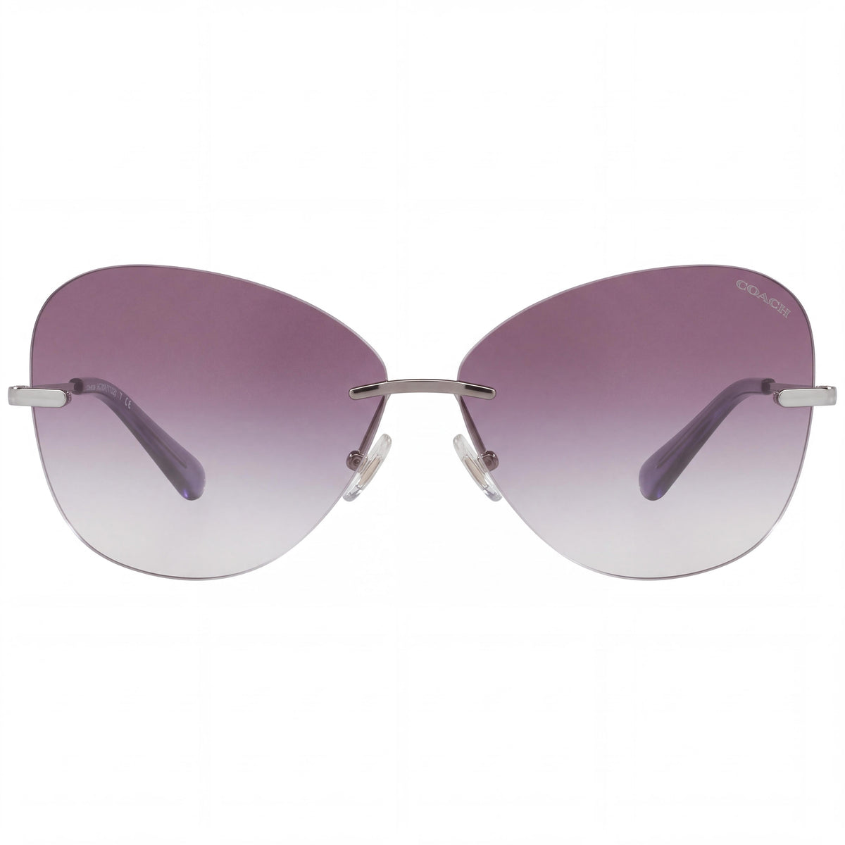 Gafas de sol para mujer Coach HC7104-90048H, color gunmetal con degradado púrpura, protección UV del 100 %, 59 mm, Photo 2