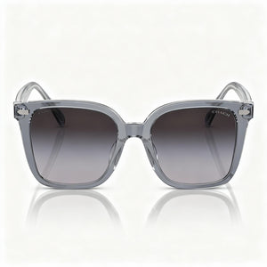 Coach HC8381U Square Sunglasses for Women — front view, Plastic frame