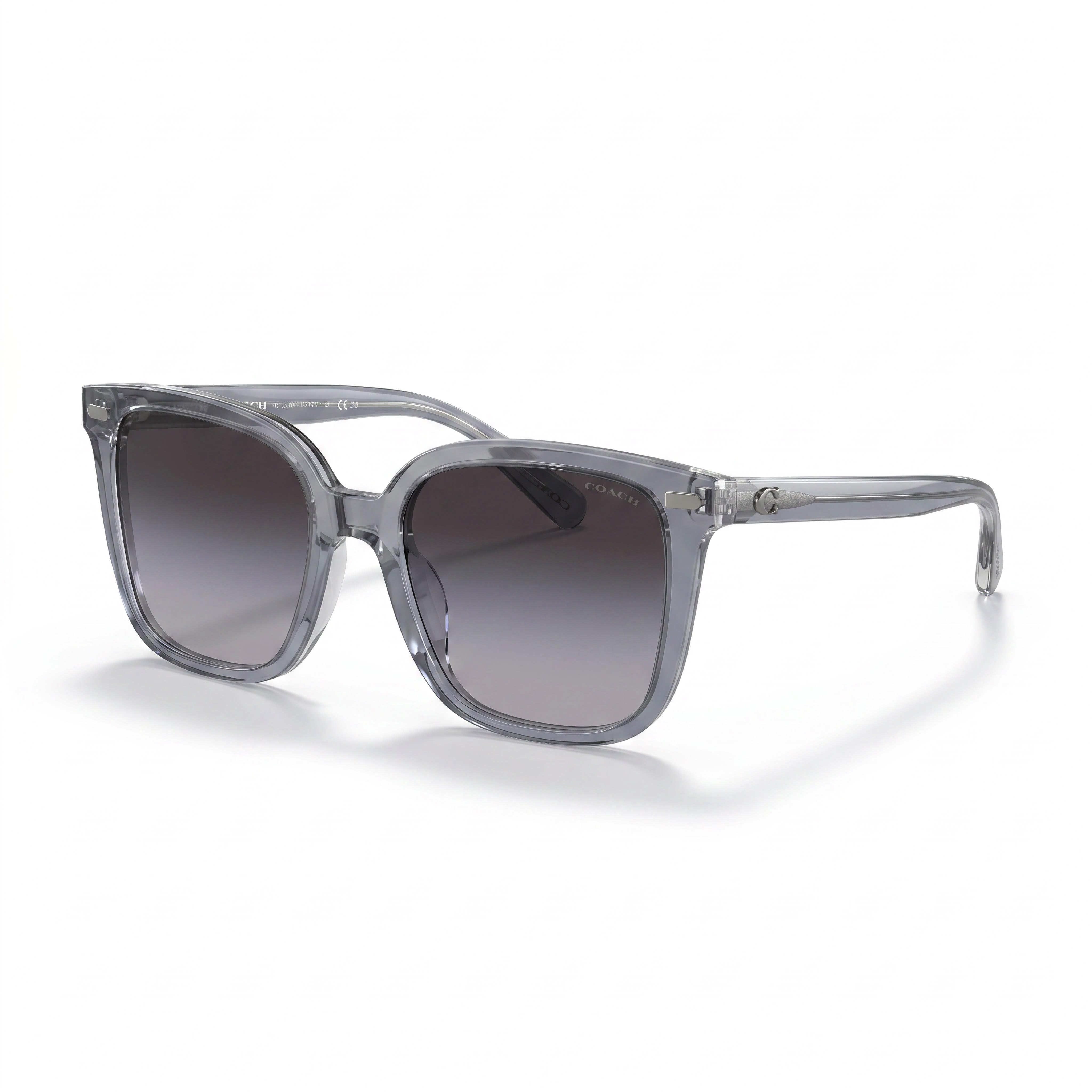 Coach HC8381U Gray Square Sunglasses for Women, 54mm, Photo 1