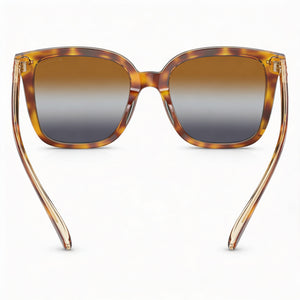 Coach HC8381U Square Sunglasses for Women — interior view, Non-Polarized lens detail