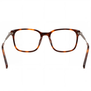 Cole Haan Ch4045 Rectangle Eyeglasses Men — side view, Havana Metal temples