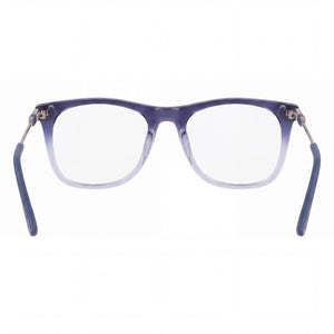 Cole Haan CH4520 Rectangle Eyeglasses Unisex — side view, Blue Acetate temples
