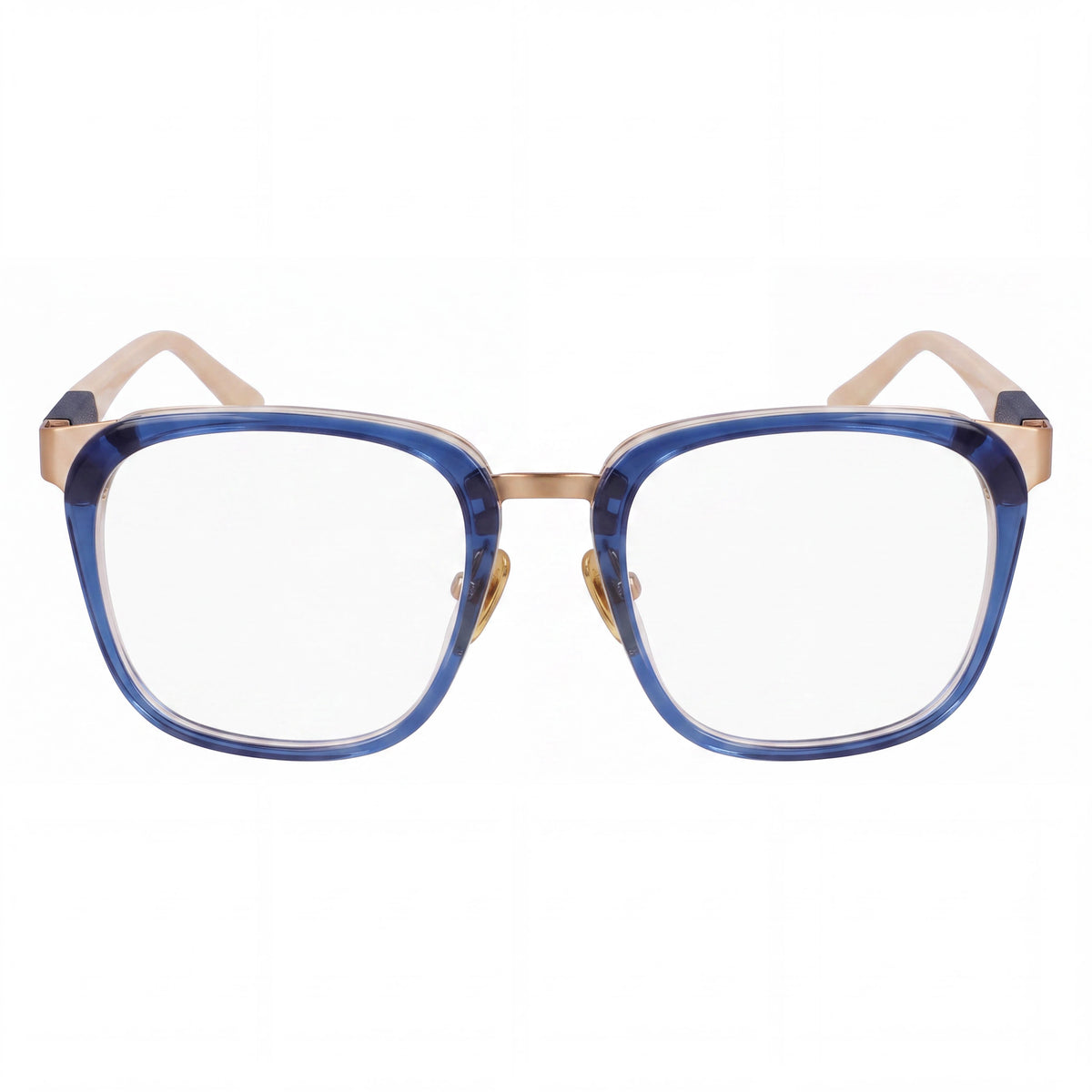 Gafas graduadas unisex rectangulares Cole Haan CH4523 color azul cristal, Photo 2