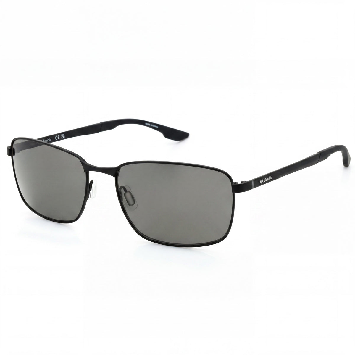 Columbia C122s Black Rectangle Sunglasses for Men, 61mm, Photo 1