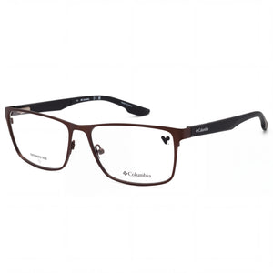 Columbia C3043 216 Brown Rectangle Eyeglasses for Men, Metal frame