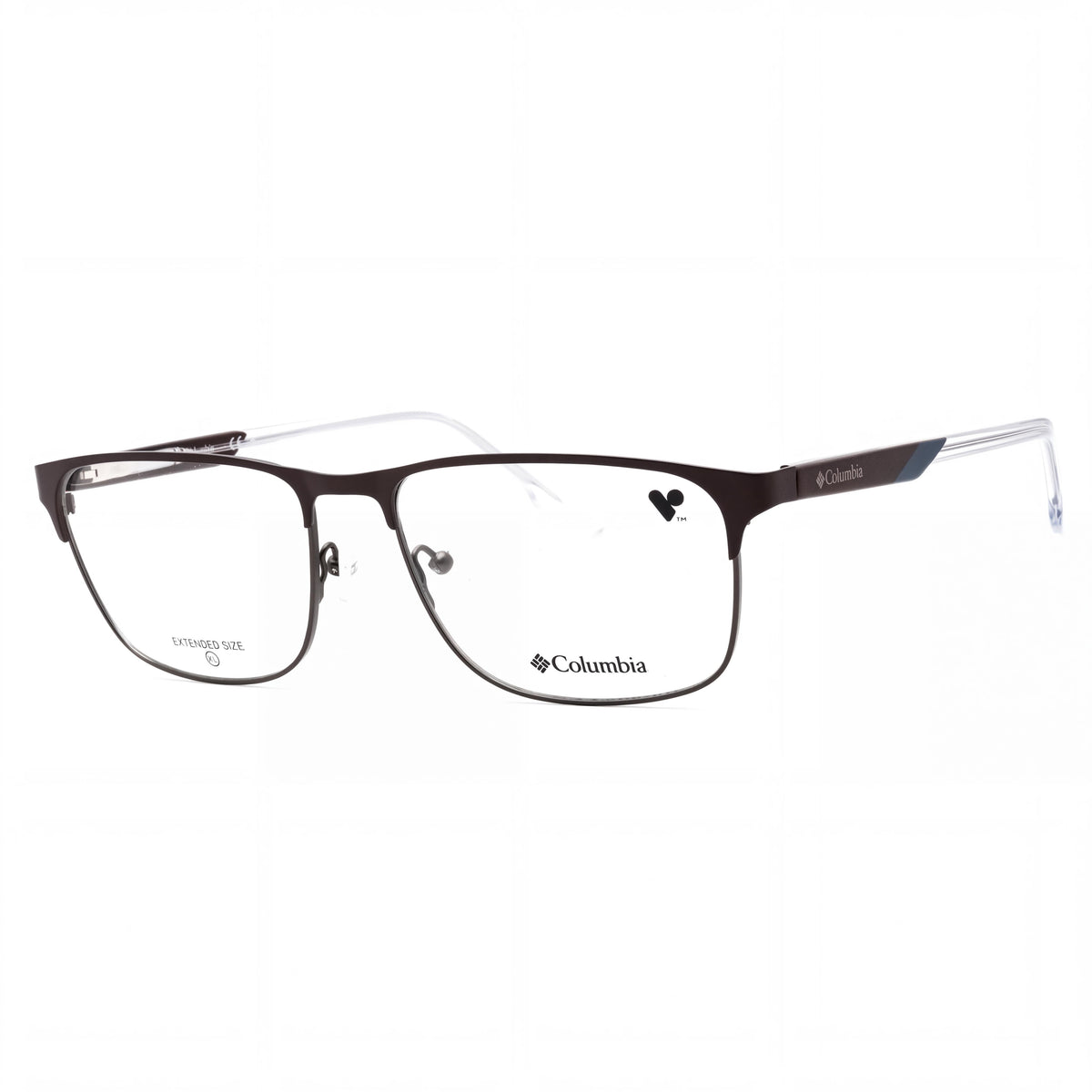 Columbia C3045 201 Matte Brown Rectangle Eyeglasses for Men, Metal, Photo 1
