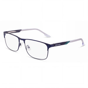Columbia C3045 Matte Navy Rectangle Eyeglasses for Men, Metal frame