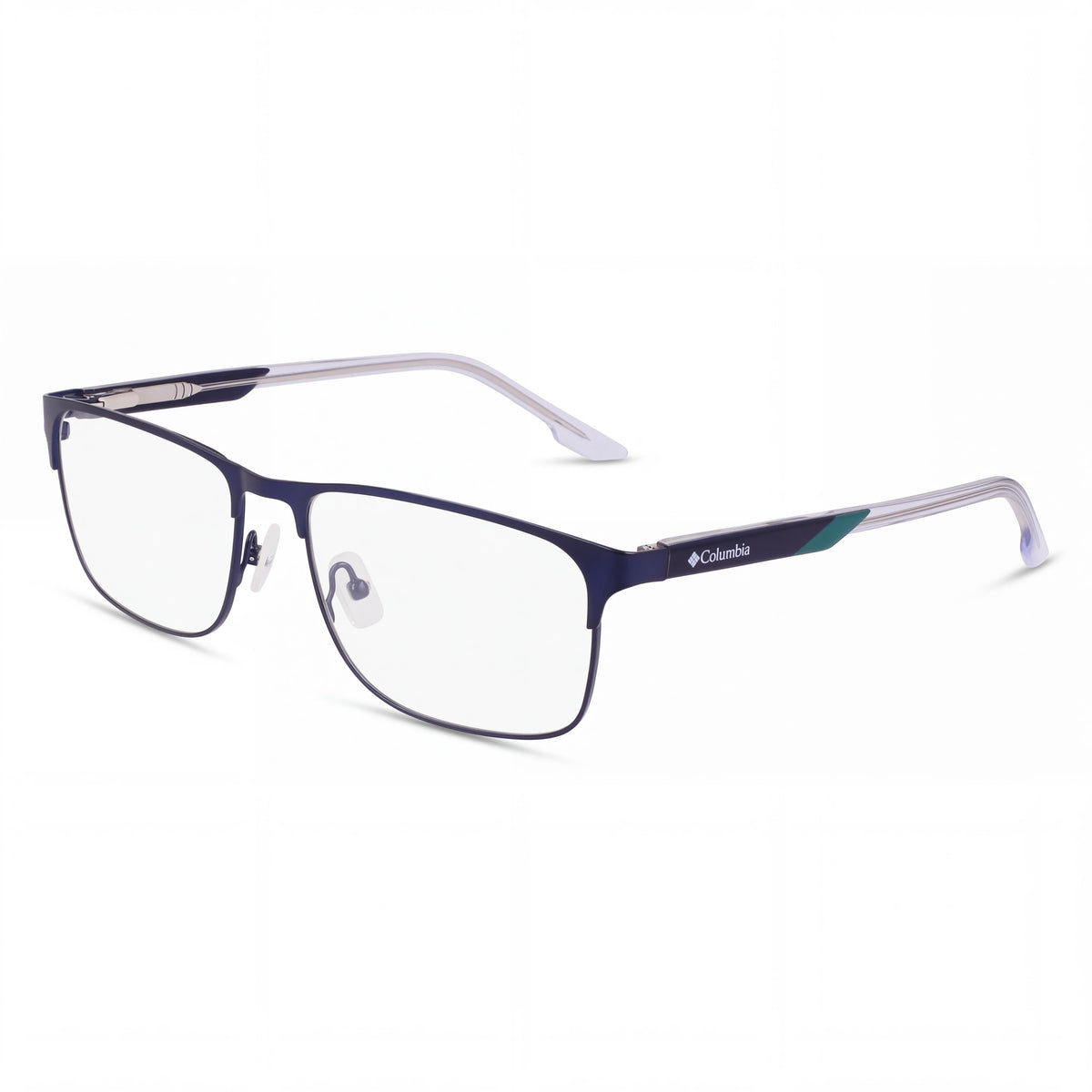 Columbia C3045 Matte Navy Rectangle Eyeglasses for Men, 59mm, Photo 1