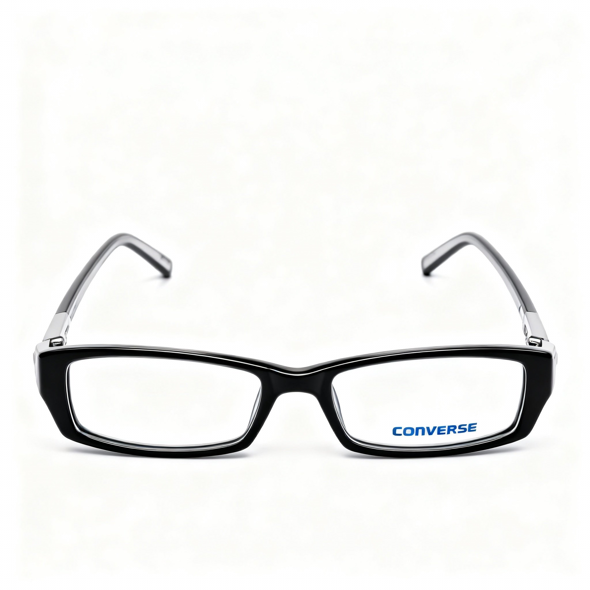 Gafas Converse Rectangle para hombre, montura de plástico negra, montura completa, transparentes, no polarizadas, 51-16-135 mm, Photo 2
