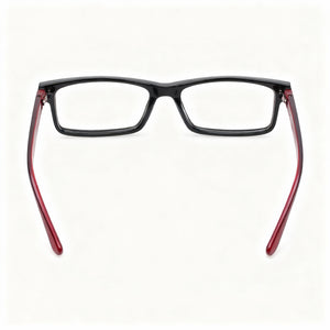 Converse Rectangle Eyeglasses Unisex — side view, Black Plastic temples