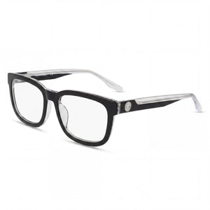 Converse Classic Black/Crystal Laminate Square Eyeglasses for Unisex, Acetate frame