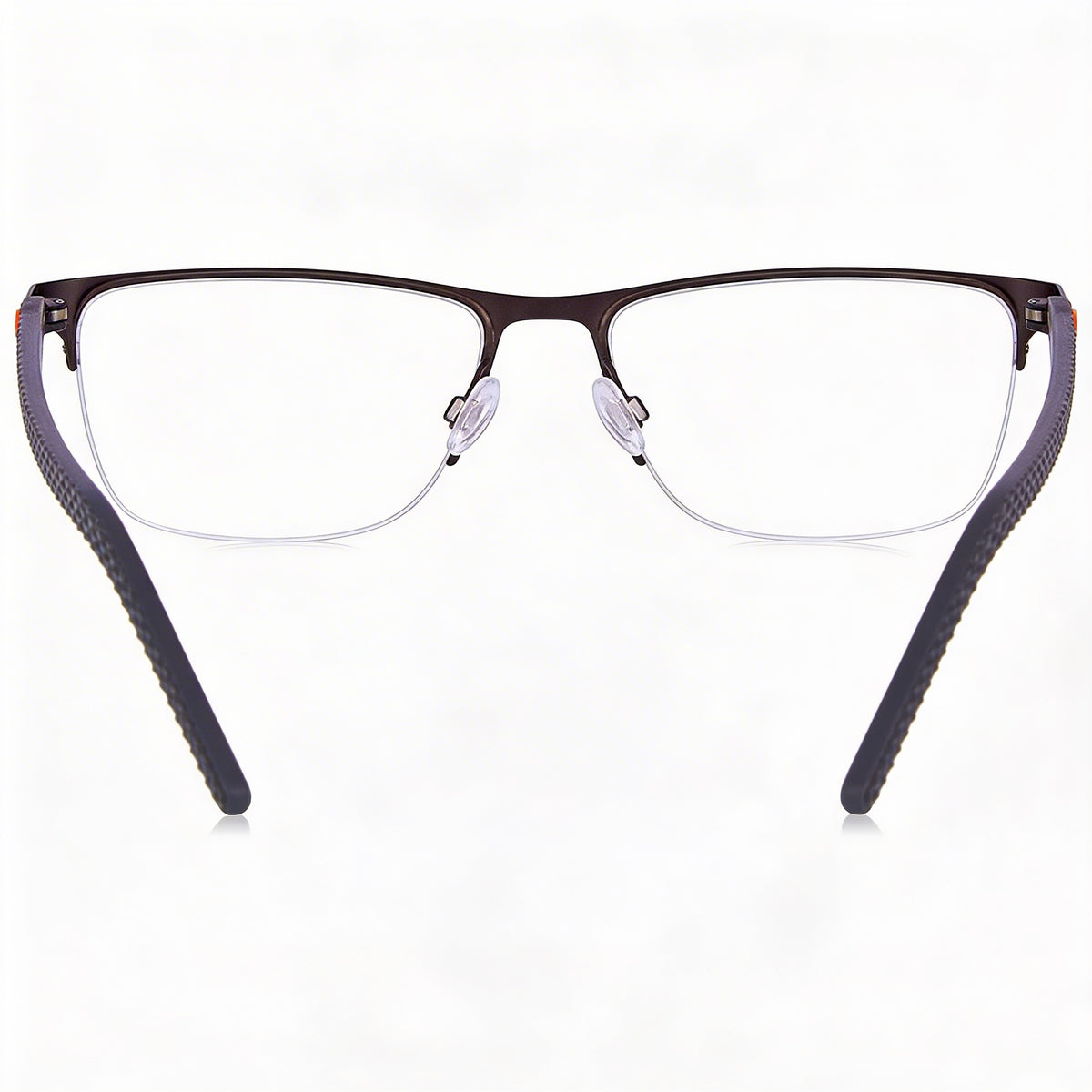 Gafas graduadas Converse CV3016 ovaladas de metal plomizo satinado para hombre, 55 mm, Photo 3