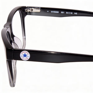 Converse CV5000 Rectangle Eyeglasses Men — side view, Black Propionate temples