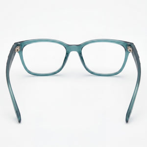 Converse CV5068 Rectangle Eyeglasses Women — side view, Blue temples