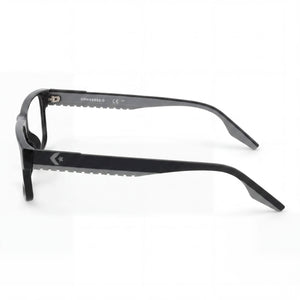Converse Cv5123 Rectangle Eyeglasses Women — side view, Black Acetate temples