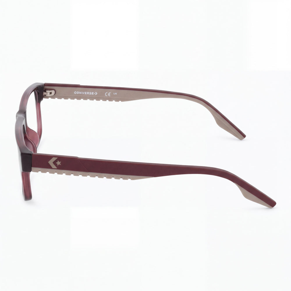 Converse Cv5123 Rectangle Eyeglasses Men — side view, Red temples