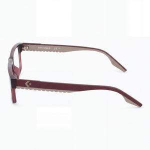 Converse Cv5123 Rectangle Eyeglasses Men — side view, Red temples