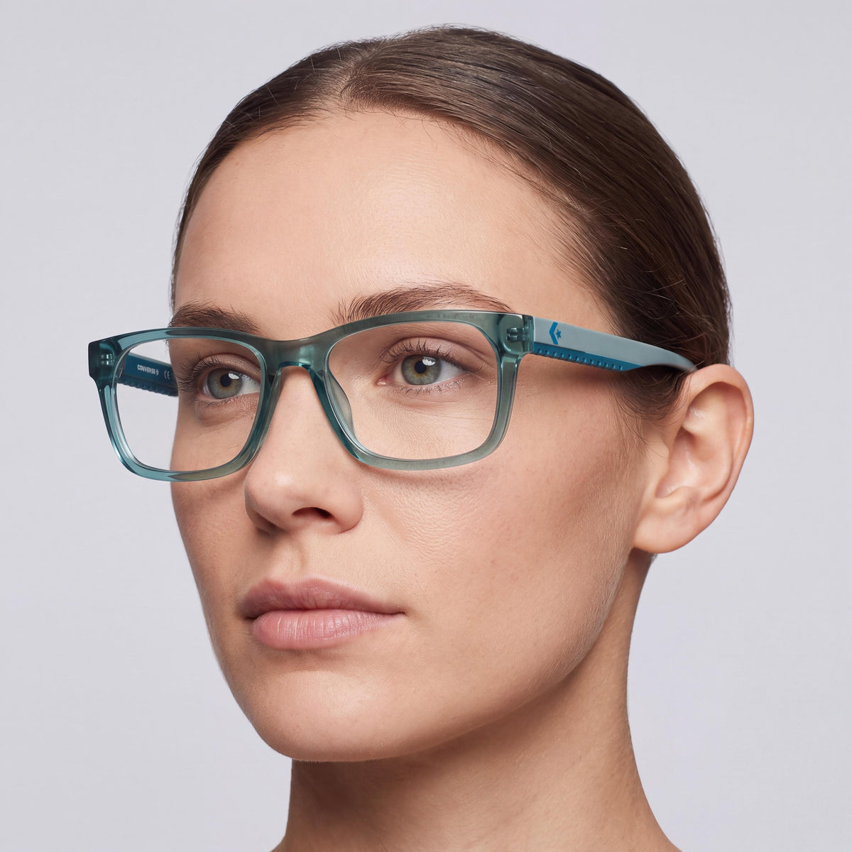 Gafas de sol Converse CV5124 para mujer con montura metálica, color Crystal Mountain Teal, 51 mm, Photo 4