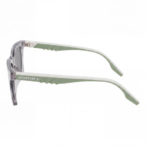 Converse CV568S Rectangle Sunglasses Women — side view, Non-Polarized Crystal Barely Grey lens
