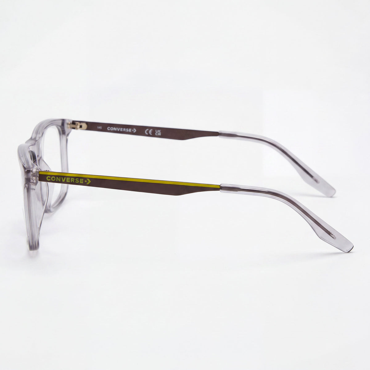 Converse CV8006 Transparent Rectangle Eyeglasses for Men, Plastic 56mm, Photo 2