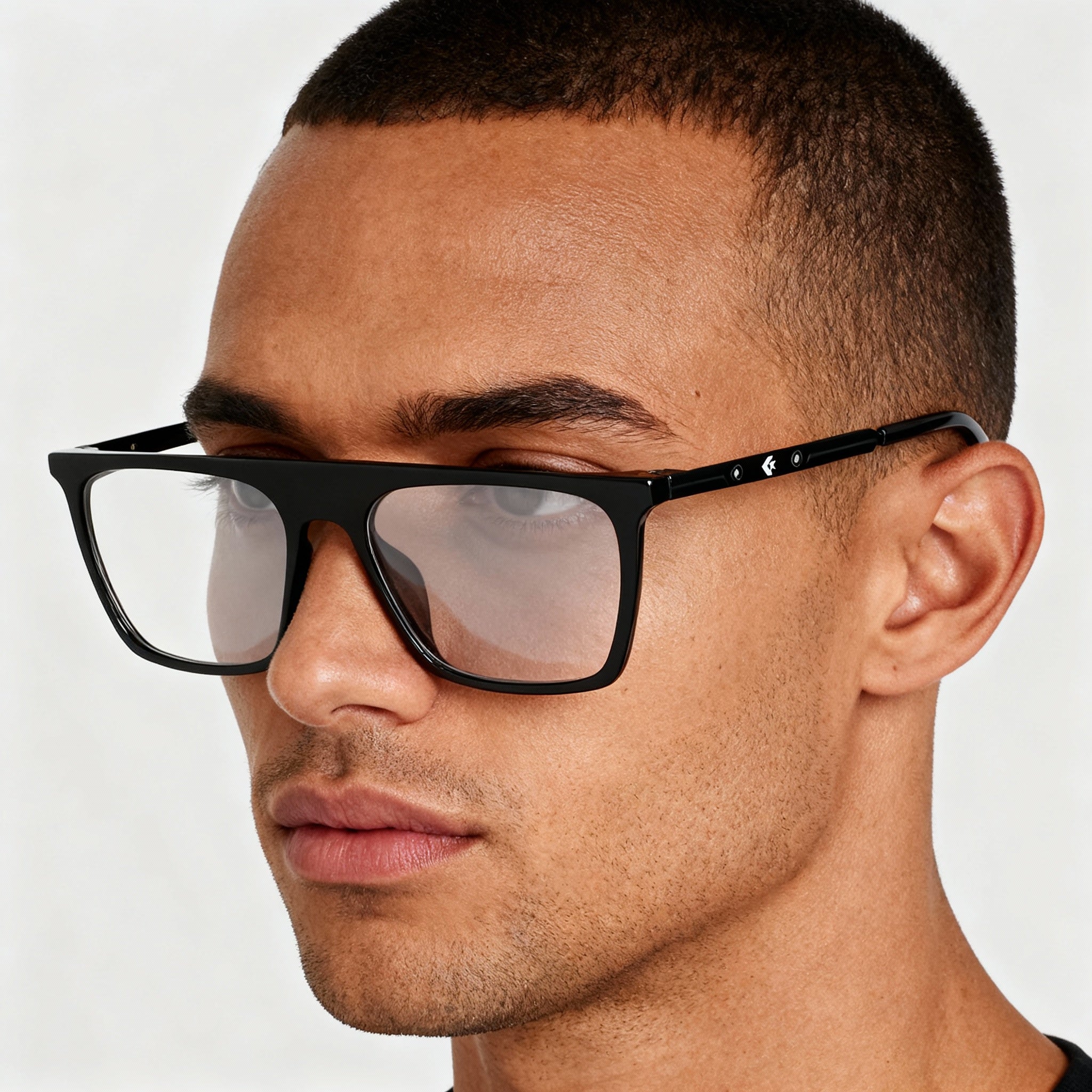 Converse Cv8009 Black Rectangle Eyeglasses for Men, 53mm, Photo 4