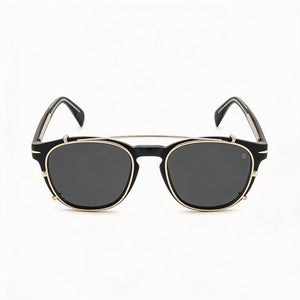 David Beckham Square Eyeglasses Unisex — front view, Acetate
