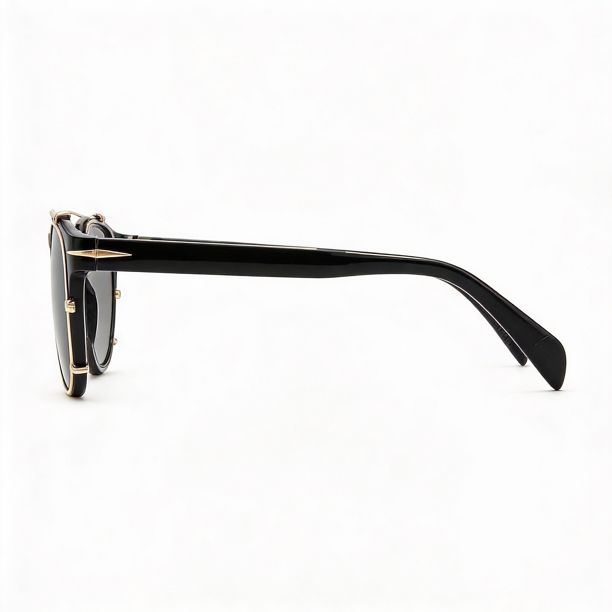 David Beckham Black Square Unisex Eyeglasses, Acetate 50mm, Photo 3