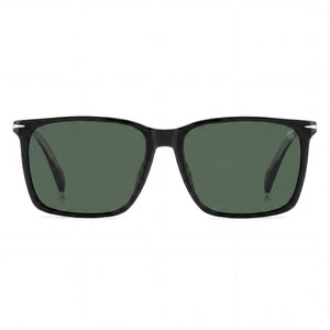 David Beckham Casual Rectangle Sunglasses for Men — front view, Light Acetate frame