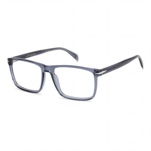 David Beckham Casual Blue Rectangle Eyeglasses for Men, Acetate frame