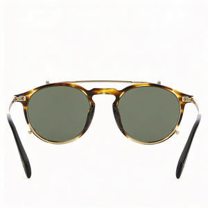 David Beckham Db 1003/G/Cs Aviator Sunglasses Unisex — side view, Non-Polarized Brown Horn lens