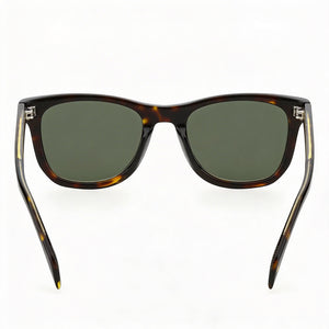 David Beckham db 1006 Square Sunglasses Unisex — side view, Non-Polarized Havana lens