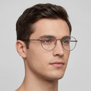 David Beckham Db 1015 Round Eyeglasses for Men — interior view, Polycarbonate demo lenses
