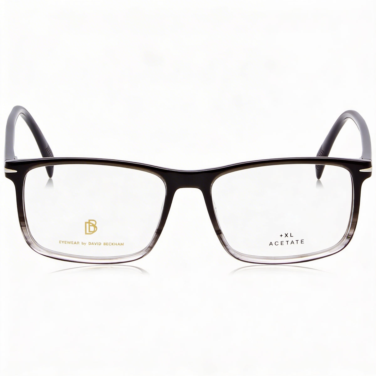 David Beckham Db 1019 Black Horn Rectangle Eyeglasses Unisex, 54mm, Photo 2