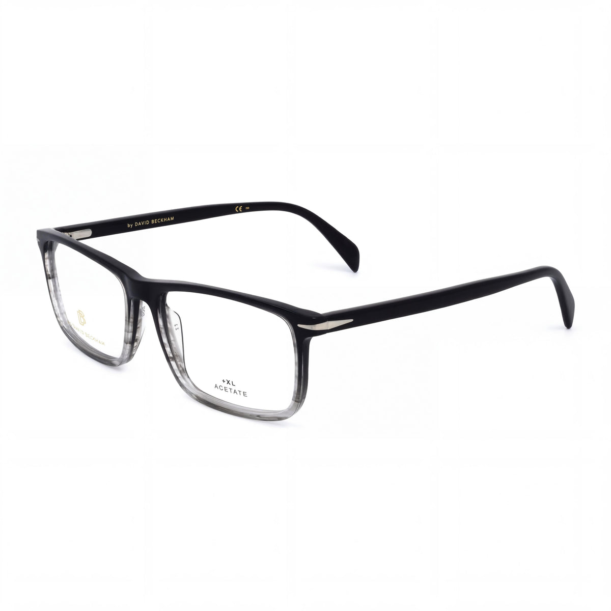 Gafas graduadas rectangulares para hombre David Beckham Db 1019 Black Horn, 57mm, Photo 1