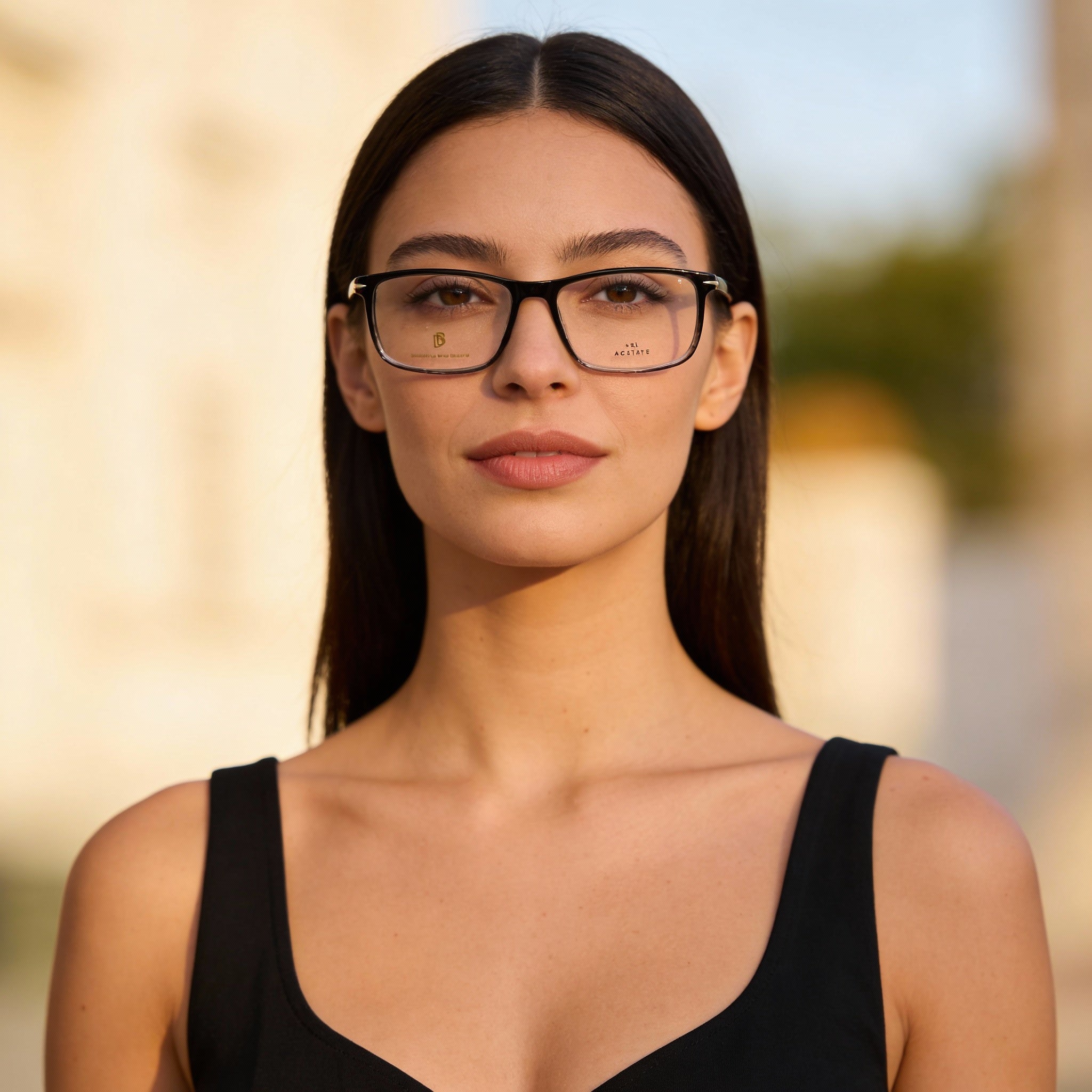 David Beckham DB 1019 Black Rectangle Unisex Eyeglasses, Photo 3