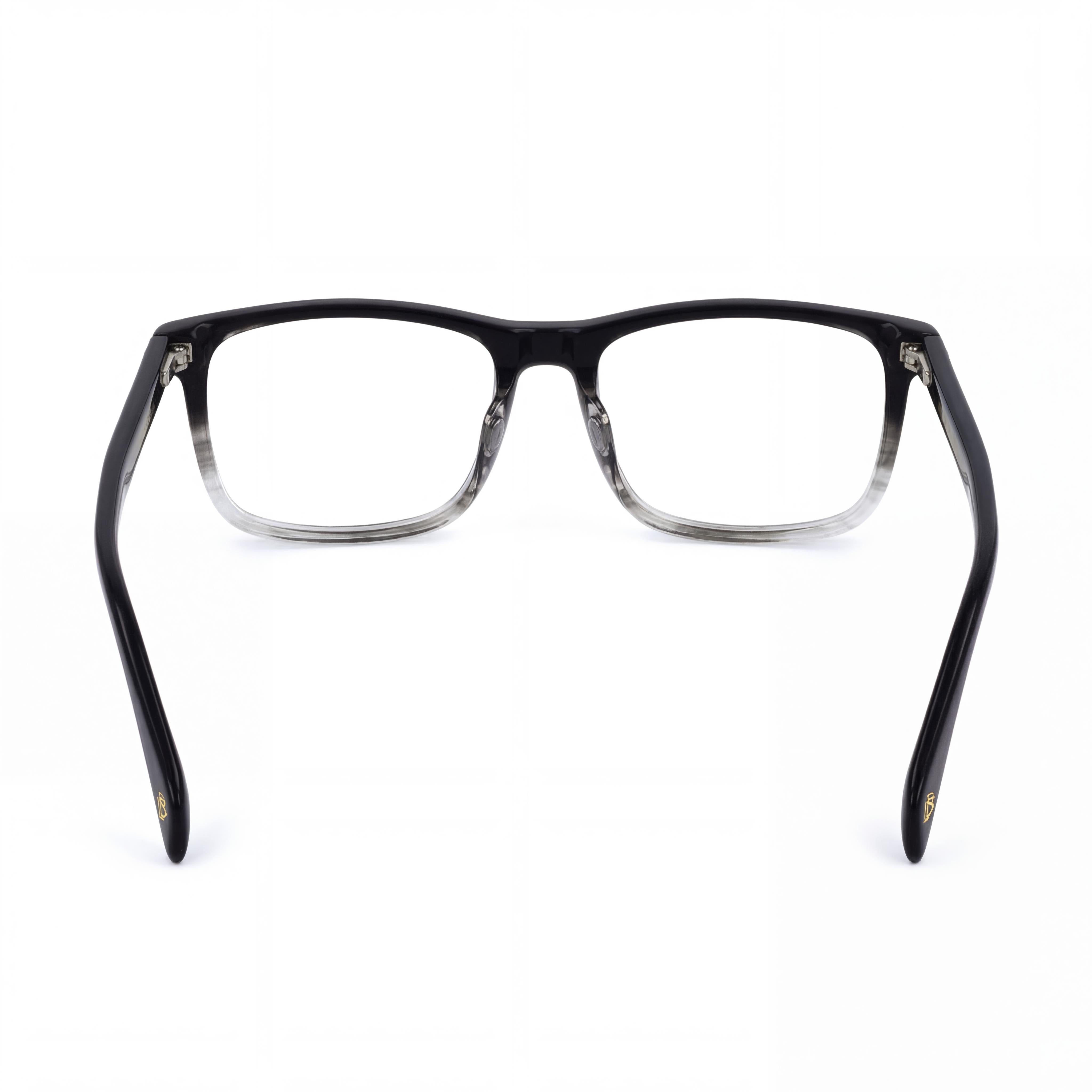 David Beckham DB 1019 Black Rectangle Eyeglasses for Men, Acetate 57mm, Photo 3
