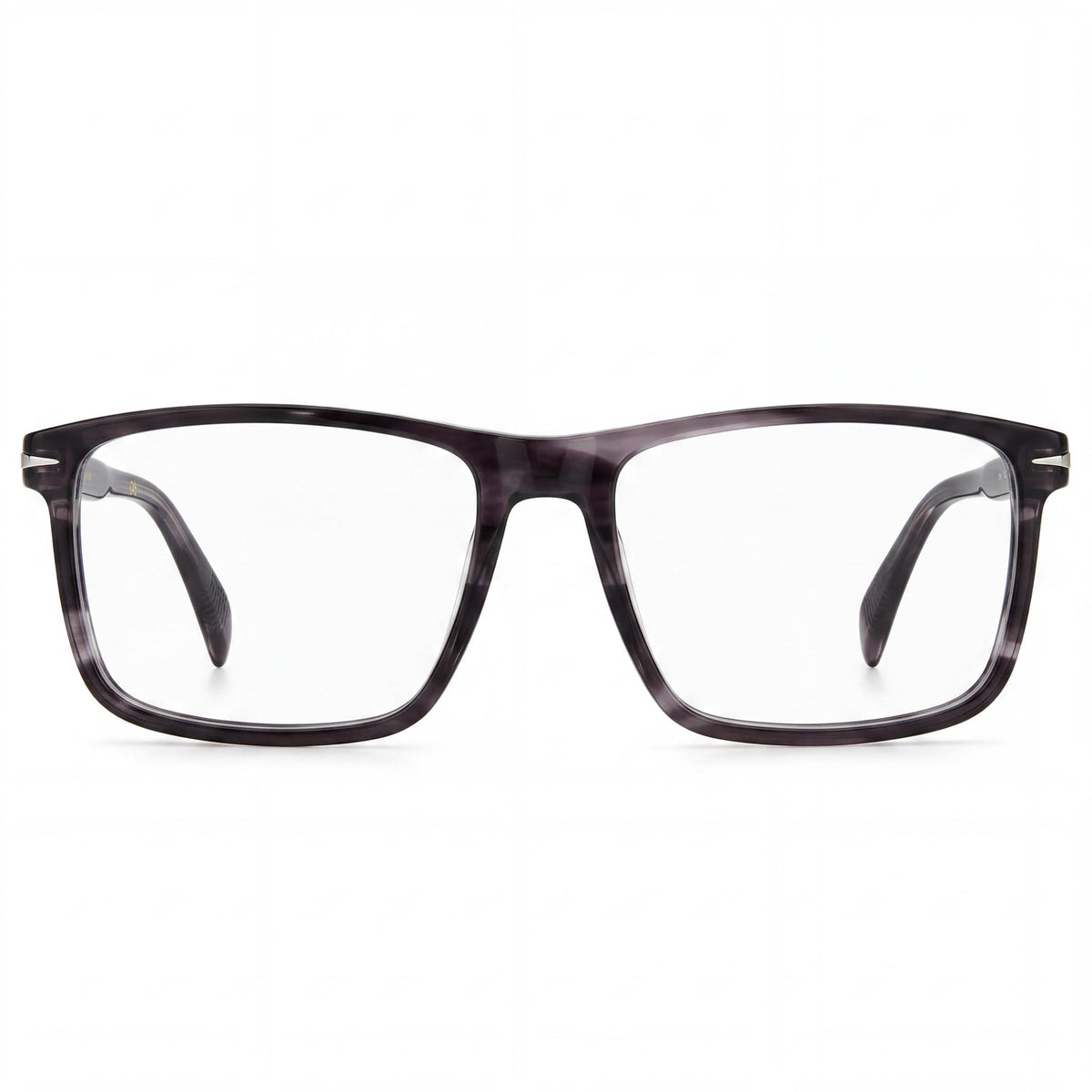 David Beckham Db 1020 Grey Horn Rectangle Titanium Eyeglasses Unisex, Photo 2