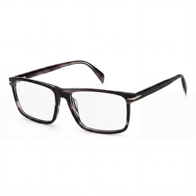 David Beckham Db 1020 Gray Rectangle Eyeglasses Unisex, Titanium frame