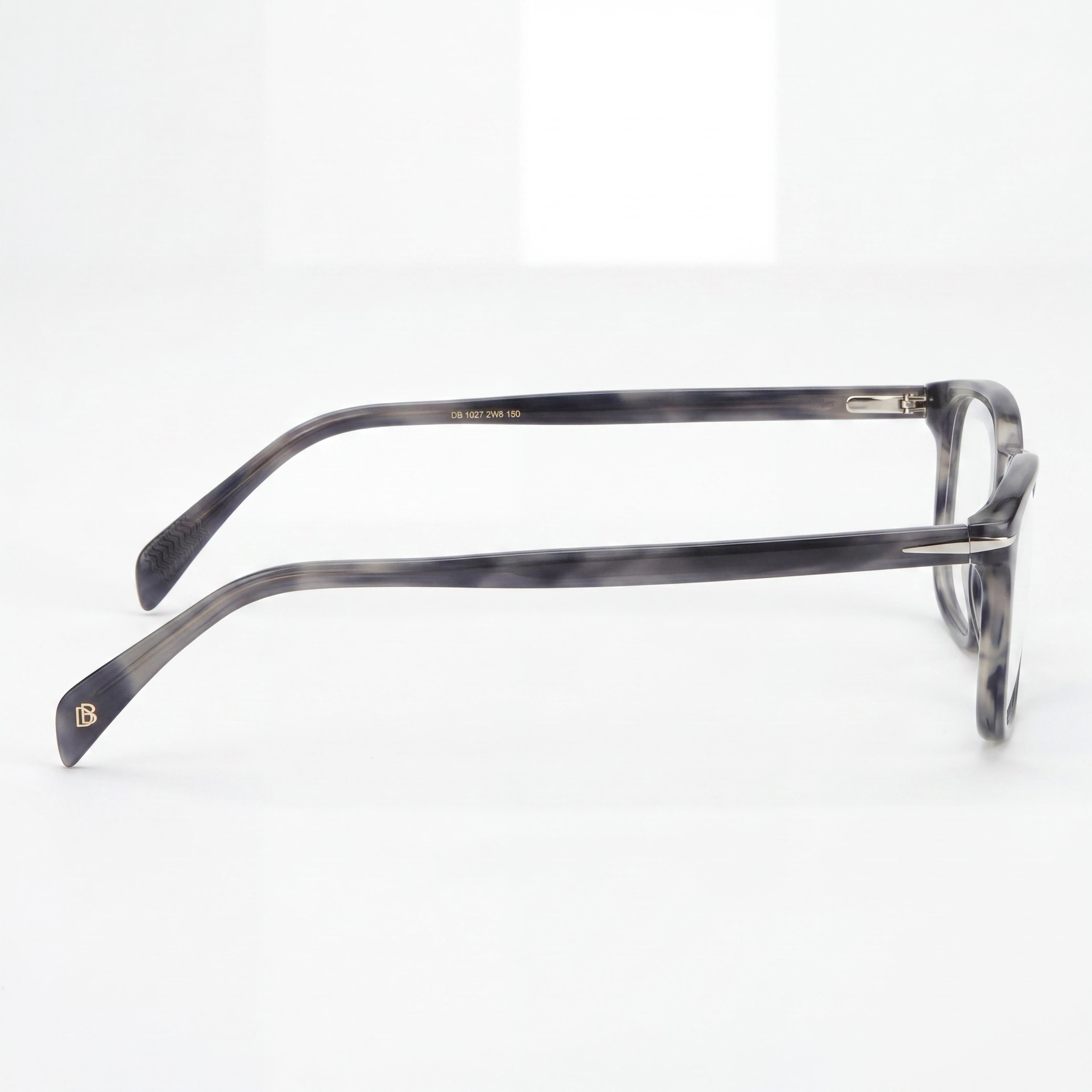 David Beckham DB 1027 Grey Rectangle Eyeglasses for Men, Photo 2