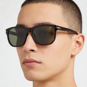 David Beckham Db 1045/S Rectangle Sunglasses Unisex — front view, Plastic frame