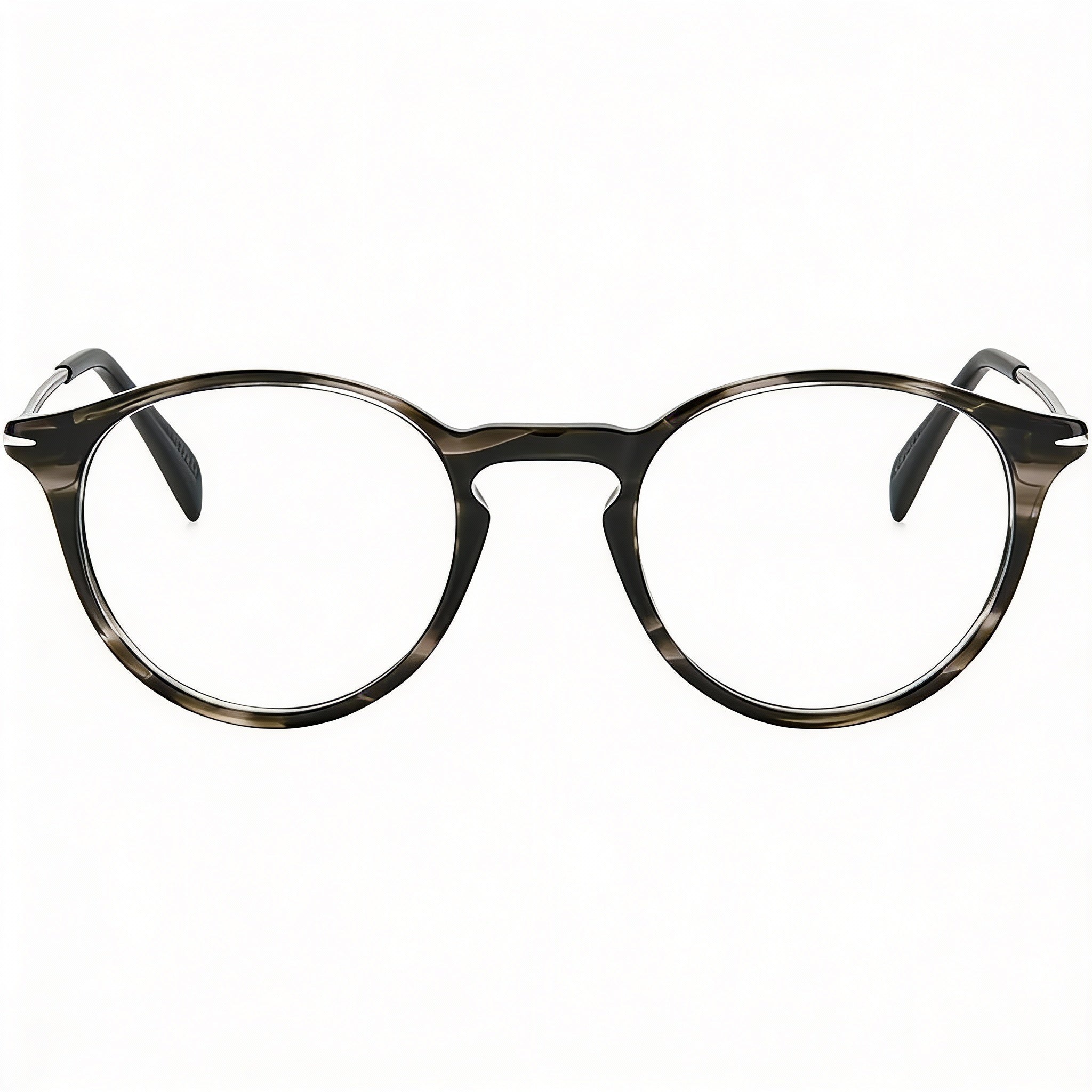 David Beckham DB 1049 Grey Round Unisex Eyeglasses, Plastic, Photo 2