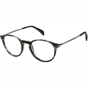 David Beckham Db 1049 Havana Round Eyeglasses Unisex, Plastic frame