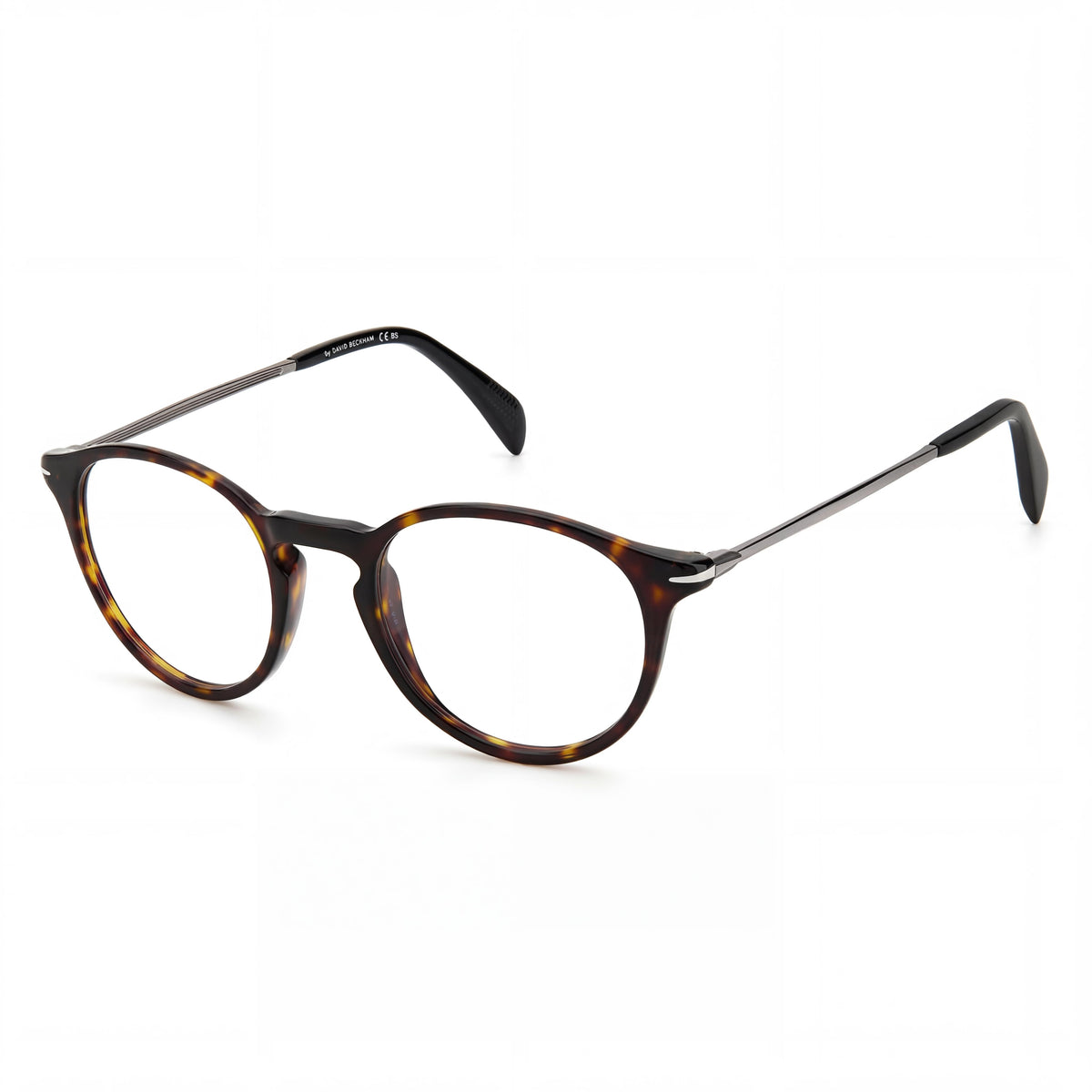Gafas graduadas unisex redondas David Beckham DB 1049 Havana, 48 mm, Photo 1