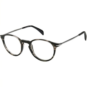 David Beckham DB 1049 Havana Round Eyeglasses Unisex, Plastic frame